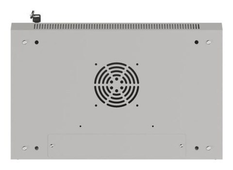 Szafa instalacyjna rack wisząca 19" 4U 540X350 szara drzwi przeszklone Lanberg (flat pack)