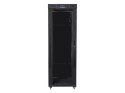 LANBERG SZAFA STOJĄCA RACK 19" 37U 600X800 DRZWI SZKLANE LCD CZARNA FF01-6837-12BL (FLAT PACK)