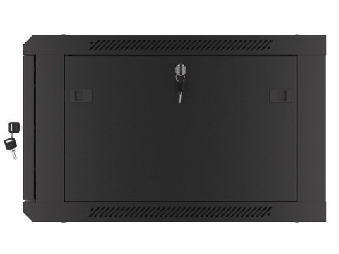 LANBERG SZAFA WISZĄCA RACK 19" 6U 600X600 DRZWI METALOWE CZARNA (FLAT PACK) WF01-6606-00B