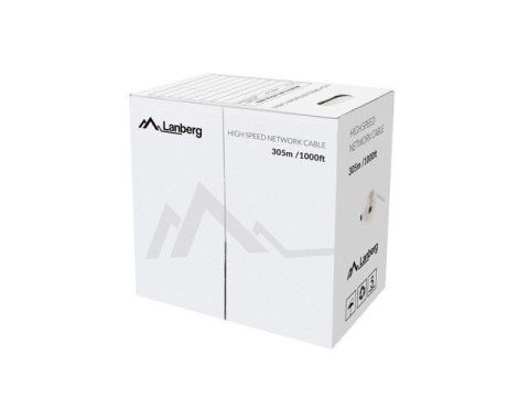 Lanberg LCU5-12CU-0305-R kabel sieciowy Czerwony 305 m Cat5e U/UTP (UTP)