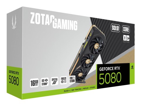 Karta graficzna ZOTAC GAMING GeForce RTX 5080 SOLID Core OC 16GB