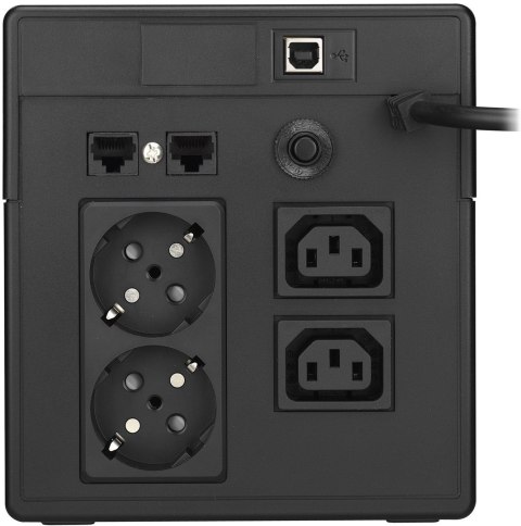 POWER WALKER UPS LINE-IN VI 1000 LCD 1000VA, 2X SCHUKO+2X IEC C13, RJ11/45, USB, LCD