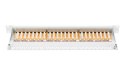 Patch panel DIGITUS DN-91624S-EC 19'' 24x RJ45, LSA poziom, kat.6, ekranowany, 1U, czarny, prowadnica kabli, pola opisowe