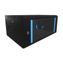 Extralink Szafa rack 4U 600x450 Czarna montowana na ścianie