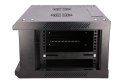 Extralink Szafa rack 4U 600x450 Czarna montowana na ścianie