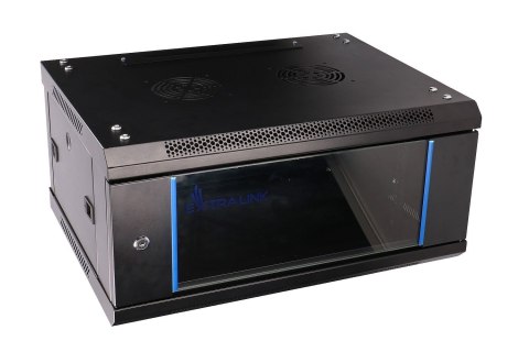 Extralink Szafa rack 4U 600x450 Czarna montowana na ścianie