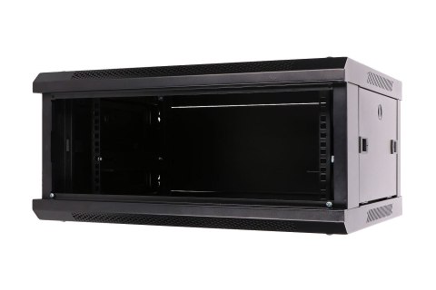 Extralink Szafa rack 4U 600x450 Czarna montowana na ścianie