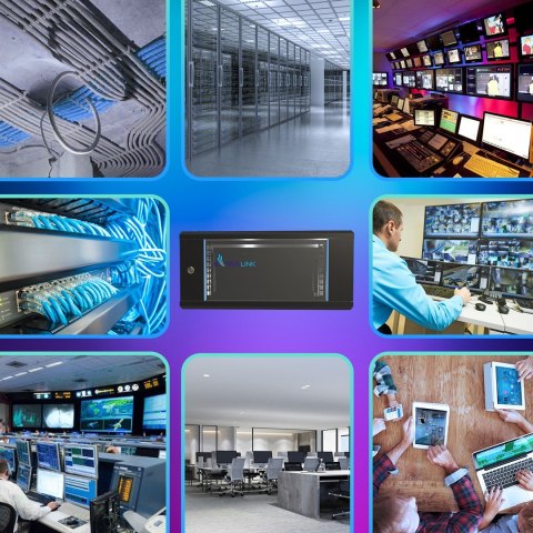 Extralink Szafa rack 4U 600x450 Czarna montowana na ścianie