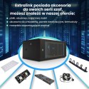 Extralink Szafa rack 4U 600x450 Czarna montowana na ścianie