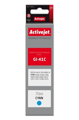 Activejet AC-G41C Buteleczka z tuszem z atramentem (zamiennik Canon GI-41C 4543C001; Supreme; 70 ml; niebieski)