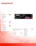 Kioxia Dysk SSD Exceria Pro G2 2TB NVMe5.0 2280 14900/13400 MB/s