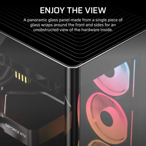 Obudowa Corsair FRAME 4500X LX-R RGB Tempered Glass Mid-Tower, Black
