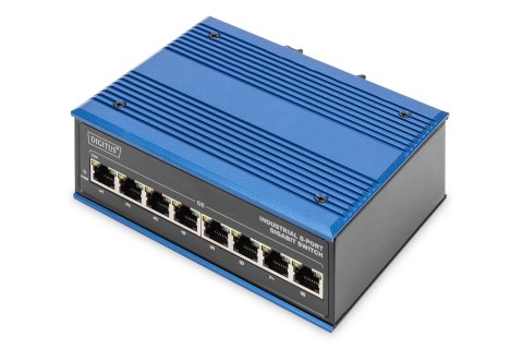 Przemysłowy switch 8x 1000Base-TX DIN rozszerzony zakres temp.
