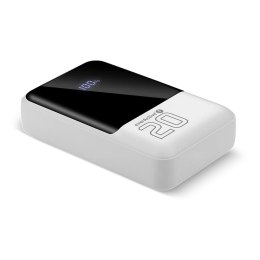 EverActive Powerbank 20 000 mAh 2X USB 1X USB-C 22,5W QC4.0 wyświetlacz LCD