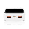 EverActive Powerbank 20 000 mAh 2X USB 1X USB-C 22,5W QC4.0 wyświetlacz LCD