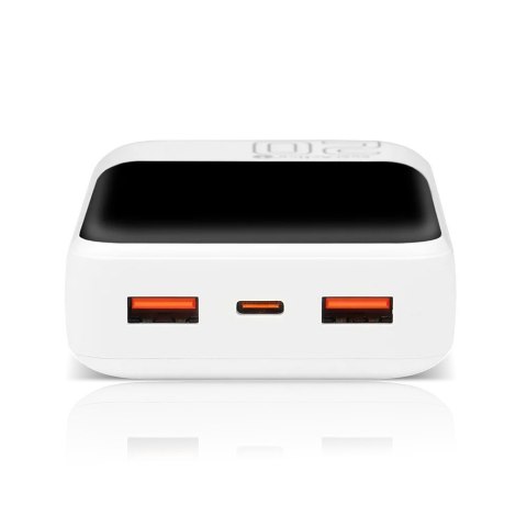 EverActive Powerbank 20 000 mAh 2X USB 1X USB-C 22,5W QC4.0 wyświetlacz LCD