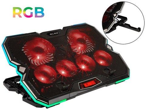 BLOW PODSTAWKA CHŁODZĄCA LAPTOP 6 FAN VORTEX RGB