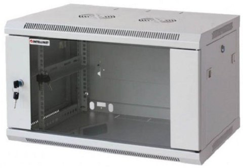 MANHATTAN Szafa wisząca 6U 60/45 szyba I-CASE EW-2006GL