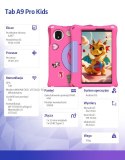 ULEFONE Tablet Tab A9 Pro Kids 4G 8" 4/128GB z etui dla dzieci różowy