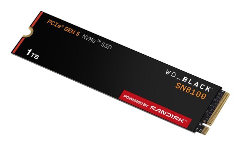 Western Digital Black SN8100 1 TB M.2 PCI Express 5.0 NVMe TLC 3D NAND