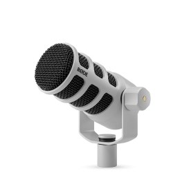 RODE PodMic USB White - dynamiczny mikrofon do podcastów