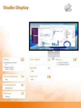 Apple Studio Display - Standard Glass - Podstawka z regulacją pochylenia