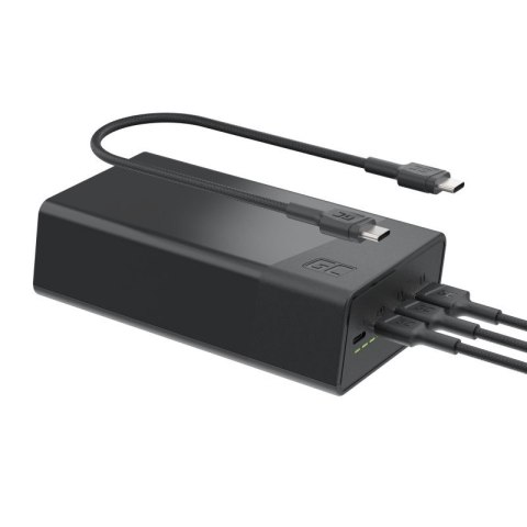 Green Cell Powerbank 30 000mAh, 22.5W, 4 porty, czarny