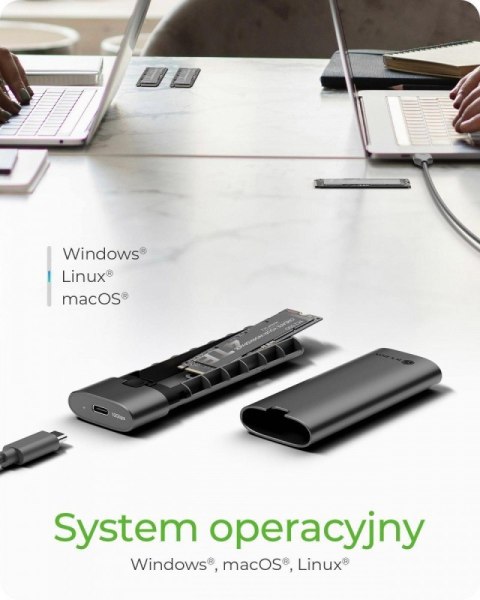 IcyBox Obudowa dysku IB-1806MT-CU31 M.2 NVMe SSD 10 Gbps