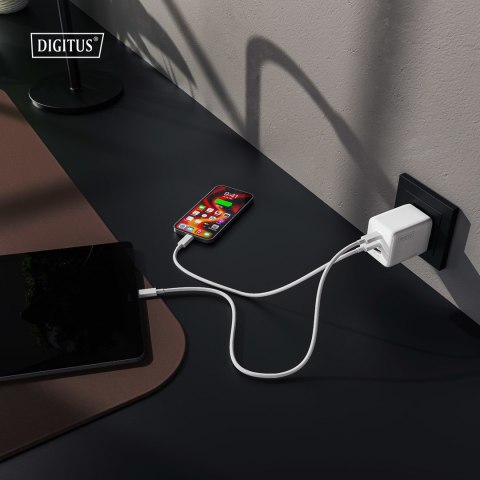 Digitus Ładowarka USB GaN 100W, 2x USB-C, 1x USB-A