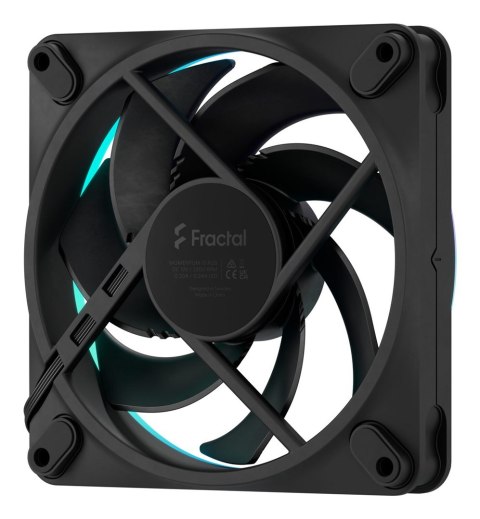 Fractal Design Momentum 12 RGB Obudowa komputera Wentylator 12 cm Czarny 3 szt.