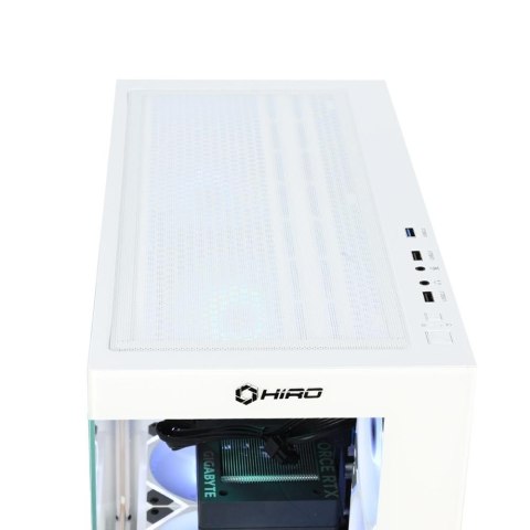 Komputer HIRO Aurora White Edition Intel i5 14400F, RTX 5050 8GB, 16GB RAM, 1TB SSD, WIFI, W11