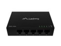Lanberg Switch DSM1-1005 5X 1GB/S niezarządzalny Gigabit Ethernet Desktop 12V ( obudowa metalowa)