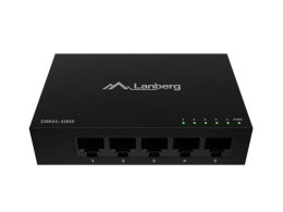 Lanberg Switch DSM1-1005 5X 1GB/S niezarządzalny Gigabit Ethernet Desktop 12V ( obudowa metalowa)