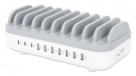 MANHATTAN 10-PORTOWA STACJA ŁADUJĄCA USB 120W 3X U