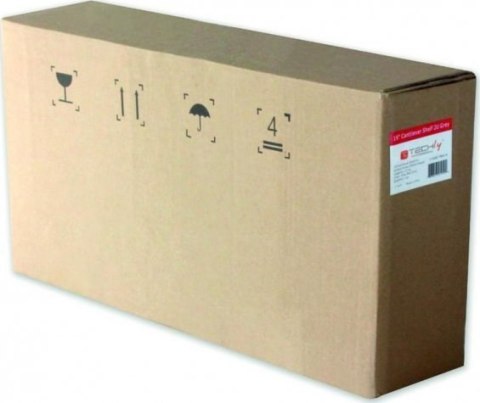TECHLY Półka 2U 400 mm rack 19" wysuwana czarna I-CASE TRAY-5-BK