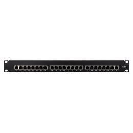 LogiLink Patchpanel CAT6 19' 24- porty, STP czarny