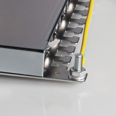 LogiLink Patchpanel CAT6 19' 24- porty, STP czarny