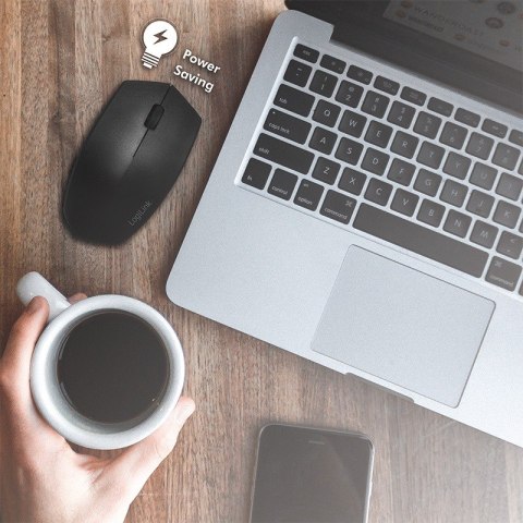 LogiLink Ergonomiczna mysz bezprzewodowa, 2.4GHz,1200dpi