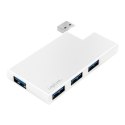 LogiLink Hub 4xUSB3.0, OTG, srebrny
