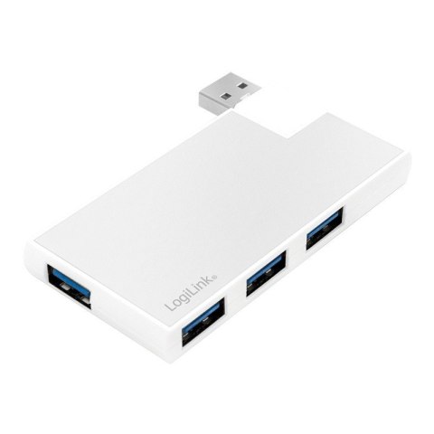 LogiLink Hub 4xUSB3.0, OTG, srebrny