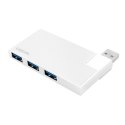 LogiLink Hub 4xUSB3.0, OTG, srebrny