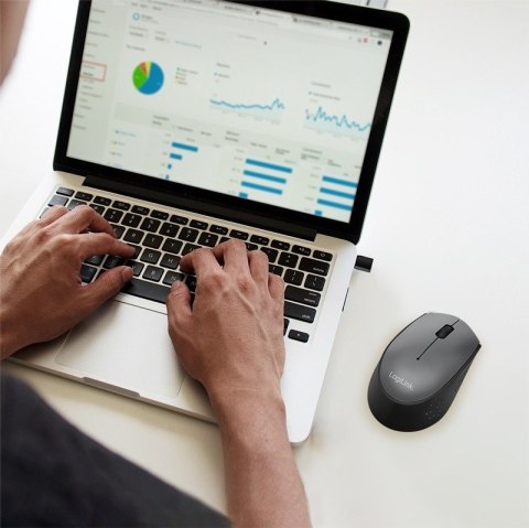 LogiLink Mysz bezprzewodowa 2.4GHz, USB-C, optyczna