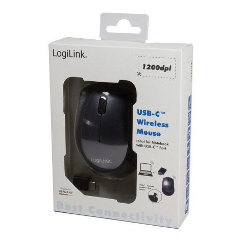LogiLink Mysz bezprzewodowa 2.4GHz, USB-C, optyczna