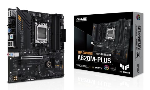 ASUS TUF GAMING A620M-PLUS AMD A620 Gniazdo AM5 micro ATX