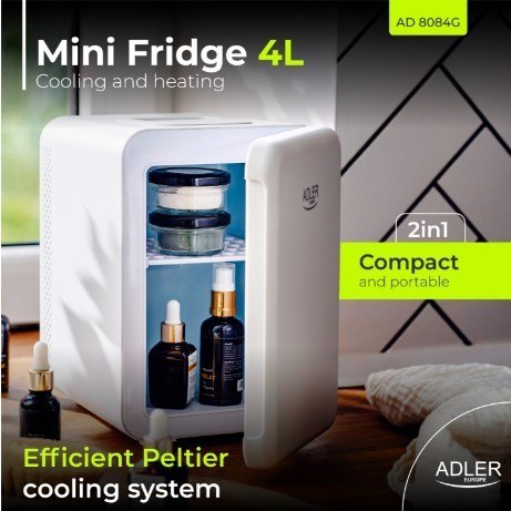 Adler Mini lodówka 4l biała AD 8084