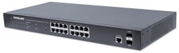 FIXPOINT Switch zarządzalny 16x RJ45 Gigabit PoE+ 374W, 2x SFP 561198