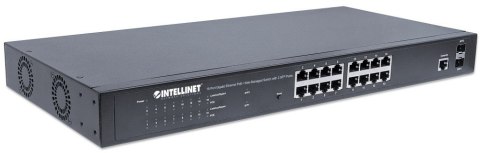 FIXPOINT Switch zarządzalny 16x RJ45 Gigabit PoE+ 374W, 2x SFP 561198