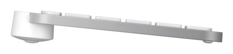 Logitech Master MX Keys S for Mac klawiatura Biuro RF Wireless + Bluetooth QWERTY Amerykański międzynarodowy Aluminium, Biały