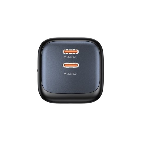 UNITEK ŁADOW. SIECIOWA 2X GAN 45W, 2XUSB-C PD 3.0, QC, CZARNA