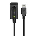 TECHLY Kabel USB 2.0 przedłużacz aktywny USB-A na USB-A M/F 20 m IUSB-REP220TY3